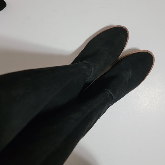 NEW Blondo Nada Knee High Boots Womens 9 Black Suede Minimalist Classic Chic - Picture 5 of 10